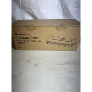 Bonsen Kitchen VS2100 Food Vacuum Sealer, Silver/Black ~ NEW SEALED